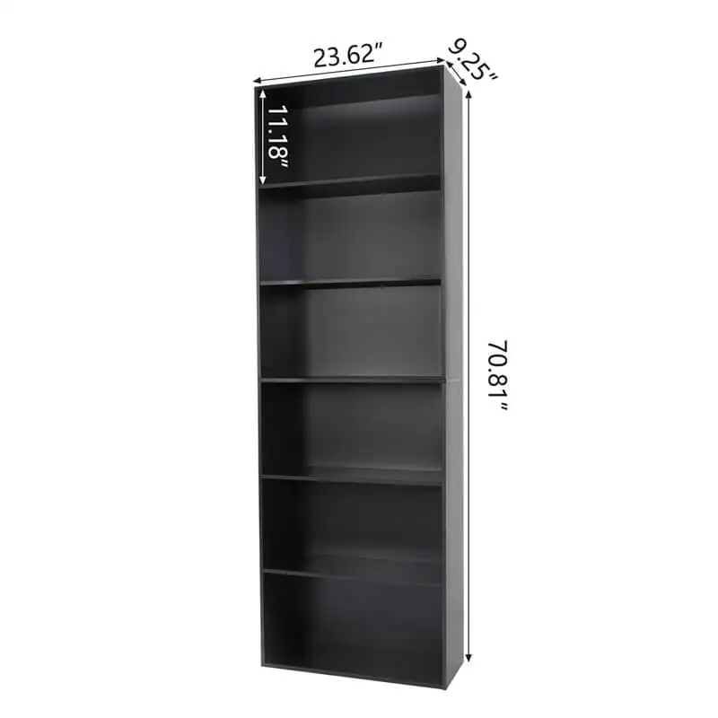 

custom，USA drop shipping available standing wooden bookcase & bookshelves 3 days arrival wooden black wall bookshelf