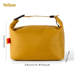 Insulated Leakproof High - Capacity Lunch Bag (Yellow)
