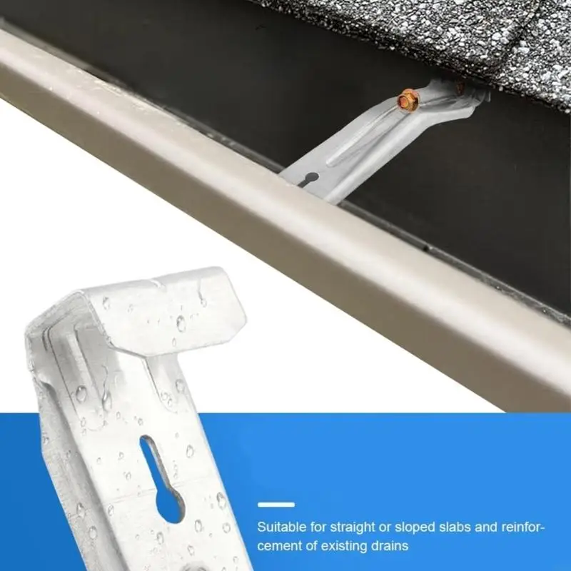 28Pcs Concealed Gutter Brackets Heavy Duty Rain Gutter Hangers Enduring