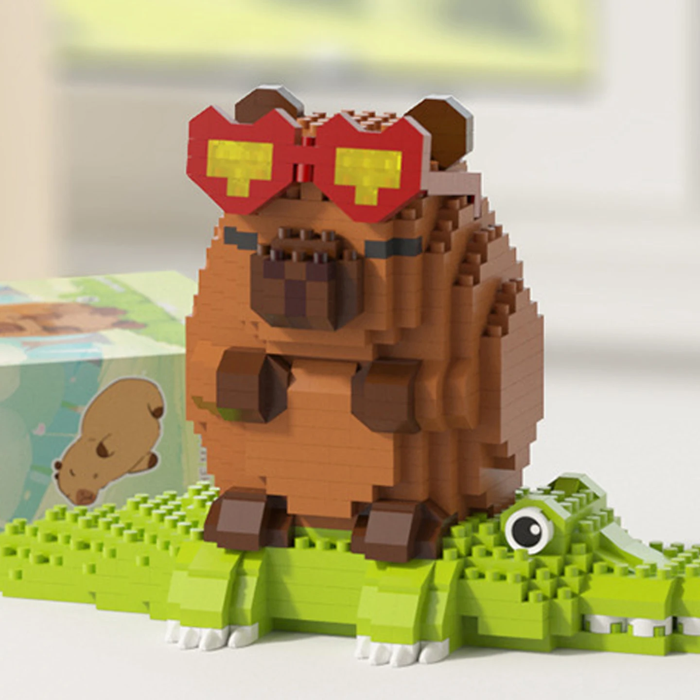 Capybara Building Block Set for Desktop Display