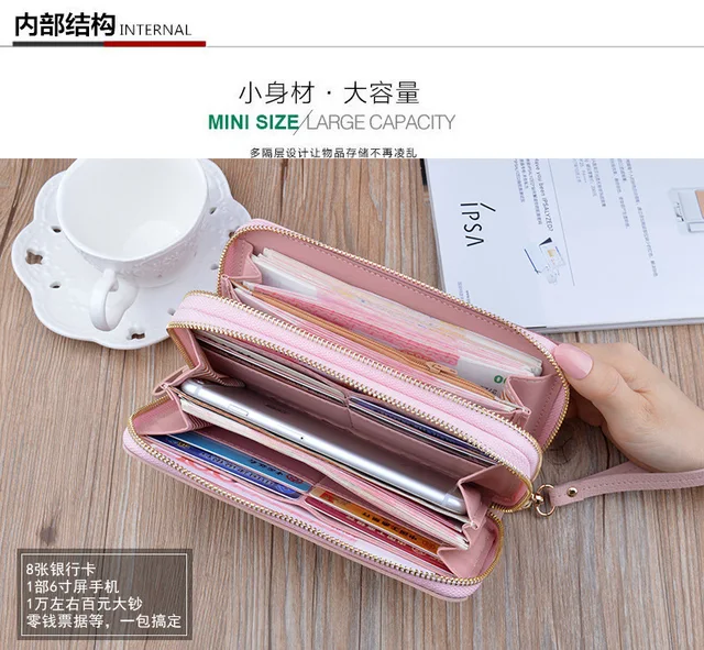 Cocopeaunts Wallets for Women Kawaii Cute Wallet Luxury Designer Lady Wallet Pink Purse Womens Wallet Small Women Leather Wallet Coin Purse, Adult