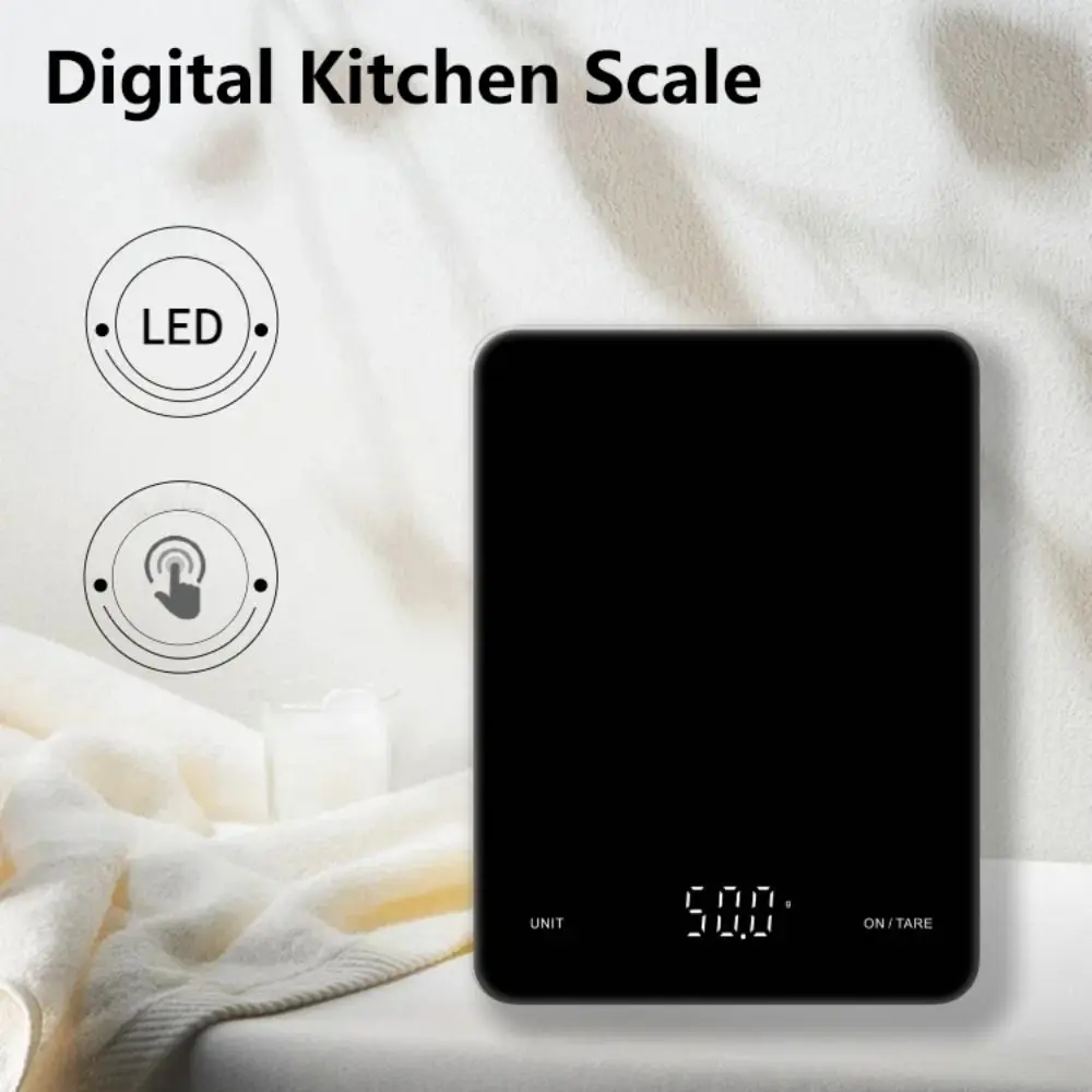 Precision Digital Kitchen Scale, 5kg/0.1g Capacity, LCD Display, High Accuracy Multifunction Food and Jewelry Scale