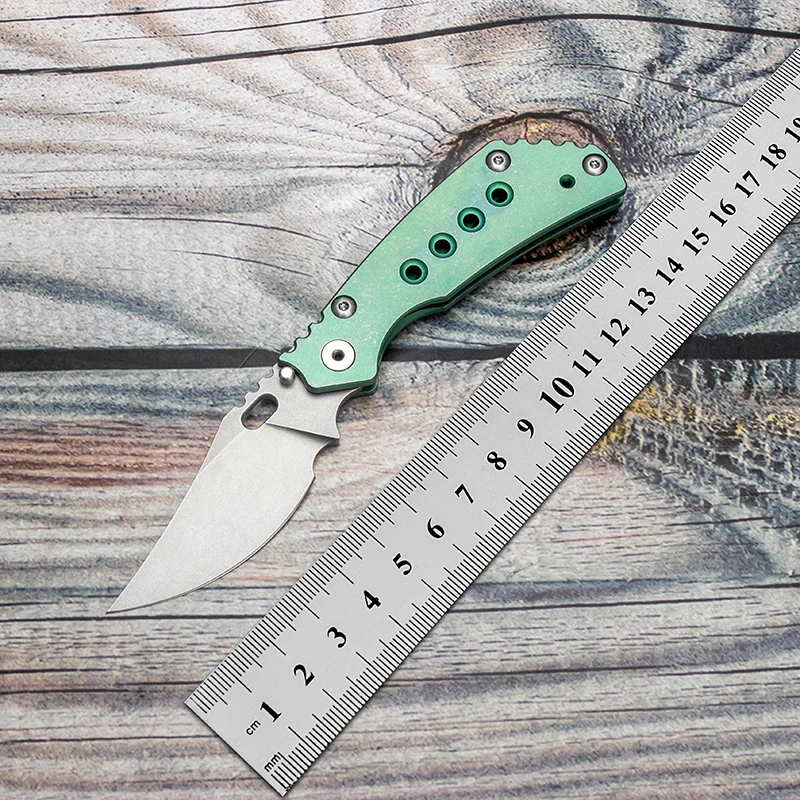 

EVIL EYES Made Strider PT Folding Knife CPM 20CV Blade Custom Titanium Handle Portable Pocket EDC Outdoor Tactical Survival Tool