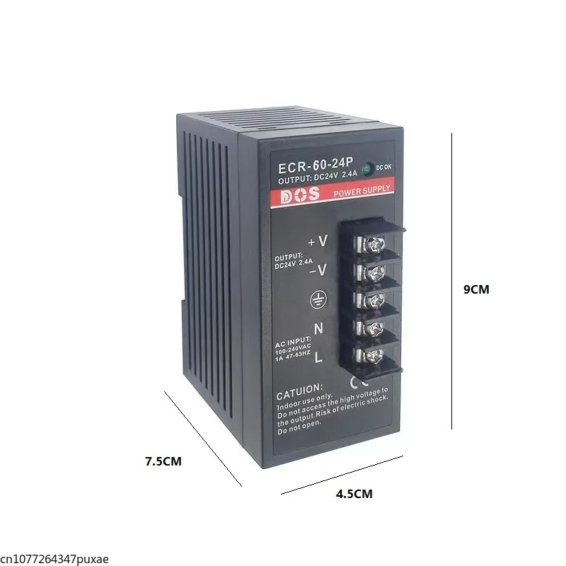Ingresso Trasformatore Di Alimentazione Switching Su Guida Din Ac100-240V Uscita 50C/60Hz Dc24V 60W/24V/2.5A