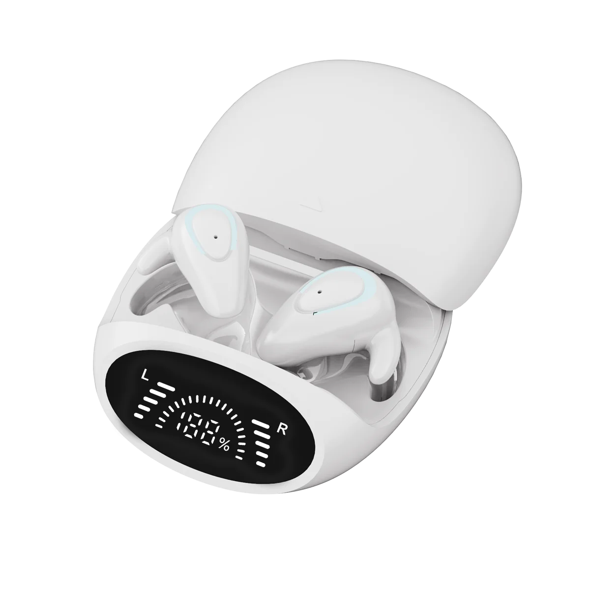 Compact Bluetooth Earbuds with Digital Display – Extended Playtime