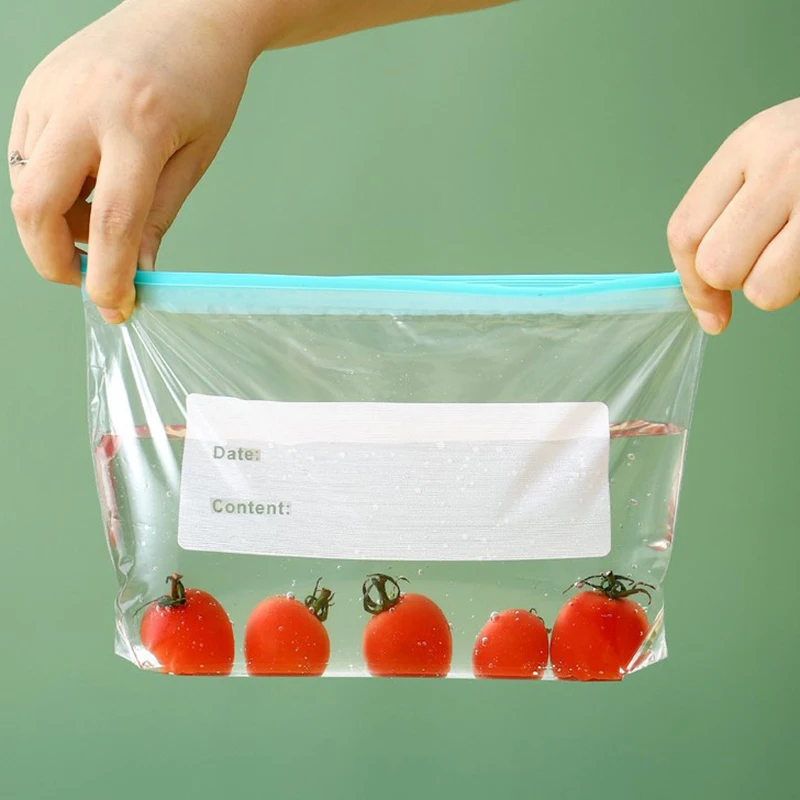 Reusable Zip Lock Bag Food Grade Transparent Storage Bag With