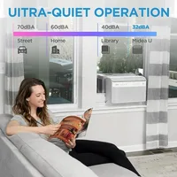 12,000BTU U-Shaped Smart Inverter Air Conditioner–Cools up to 550Sq. Ft. Ultra Quiet with Open Window Flexibility Remote Control 2