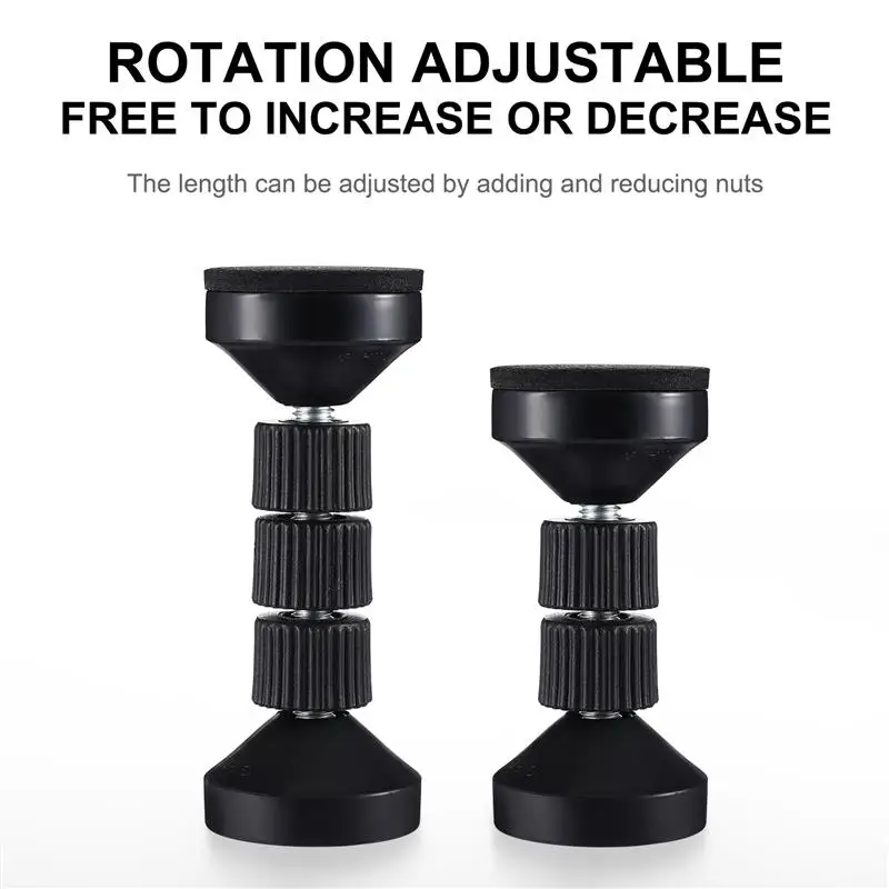 Furniture Fall Preventer Bed Frame Support Headboard Stabilizer Adjustable Sofa Stoppers Plastic Wall for Spacer 4 Pcs bed frame