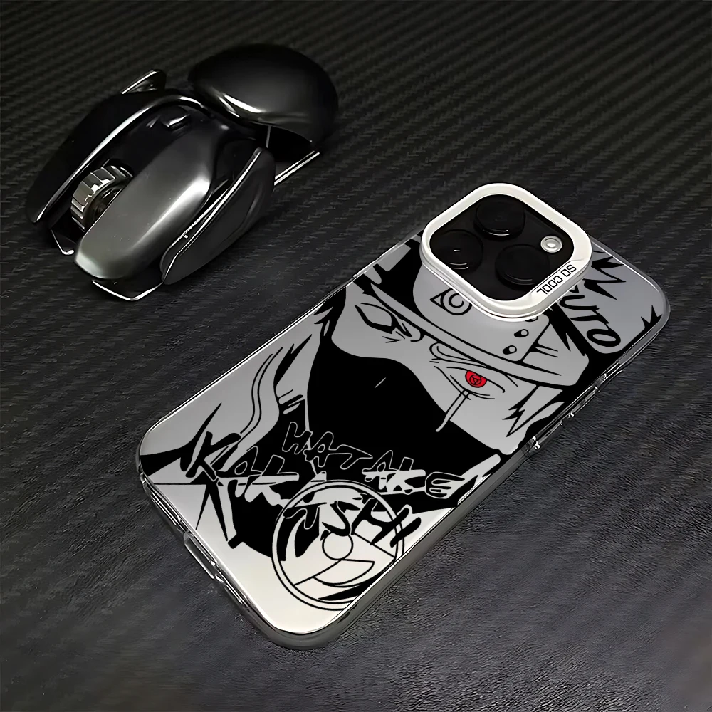 thumbnail image 1 of Funda de teléfono para iPhone 15 14 13 12 11 Pro Max X XR XSMAX 8 Plus Anime Cool-N-Narutos caramelo mate cubierta trasera a prueba de golpes, 1 of 5
