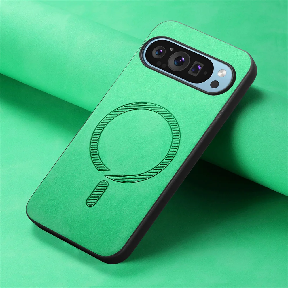 Magnetic Wireless Charging PU Leather Matte Case with Magsafe Technology
