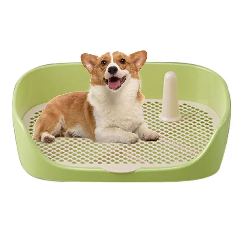 

Dog Potty Toilet Training Pads & Trays Indoor Pet Potty Puppy Pad Holder Indoor Pet Potty Mesh Dog Training Toilet With Fences