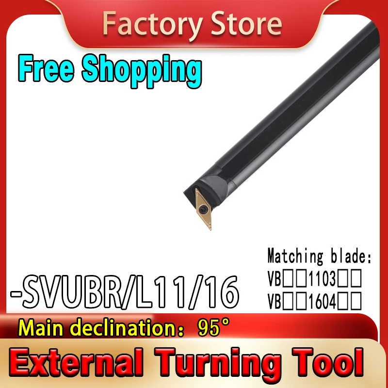 

1PC CNC Lathe Machine SVUBR/L11/16 CNC Internal Turning Tool Holder For VB Insert