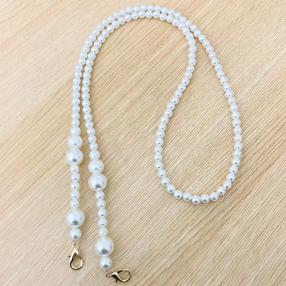 Pearl Bag Strap Shoulder Bag Chain Bag Chain Bags Straps Replacement Handles Purse Belts Beaded Handbag Belt Bags Accessories