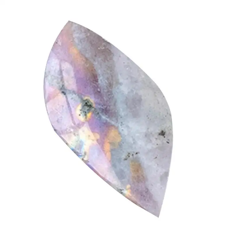 

Natural Crystals Stone Calmness And Firmness Gemstone Energy Raw Stone Demagnetizing Crystal Labradorite Palm Stone For DIY