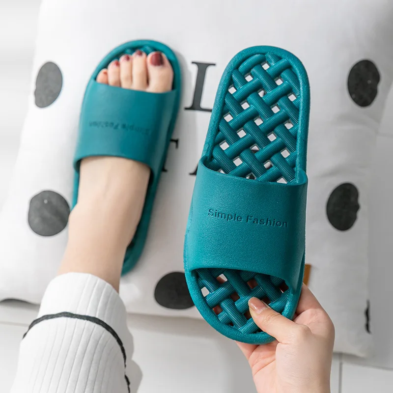 

Q122 Slippers Summer Explosion Style Home Stepping on Shit Feeling Eva Sandals and Slippers Wholesale Bathroom Bath Non-slip Sof