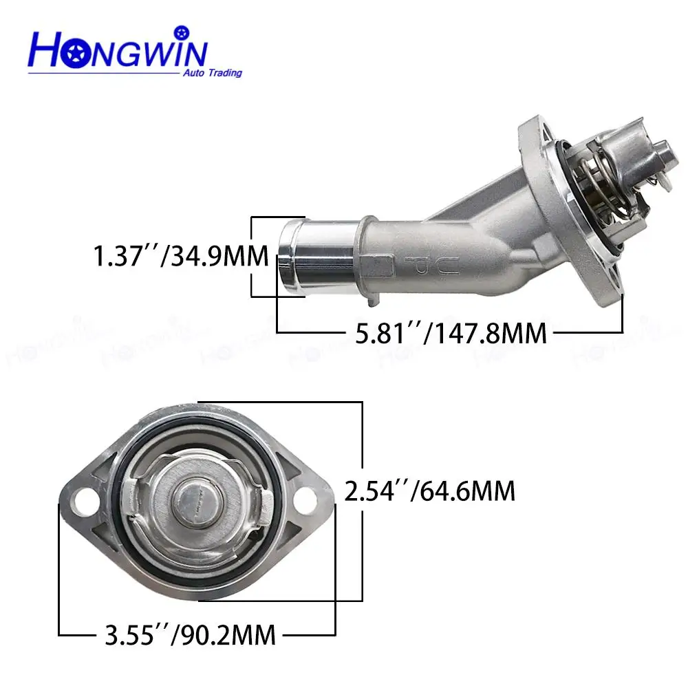 25500-2E080 Engine Coolant Thermostat Housing For Hyundai Elantra Kona Kia Forte Forte5 Seltos Soul 25500-2E080QQK