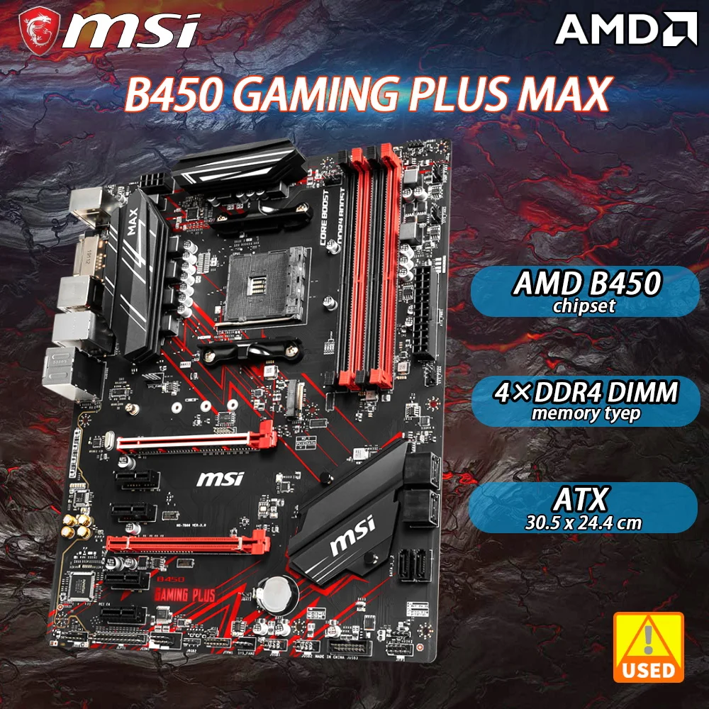 MSI B450 GAMING PLUS + AMD Ryzen 5 2600X MSI B450 Gaming Pro