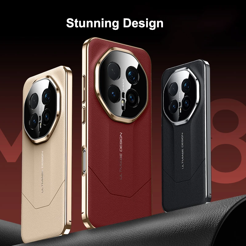 Ultimate Design Rigid Lens Shield Protection Case in Imported Vegan Leather Plating