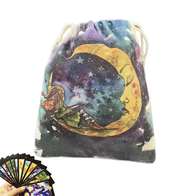 

Velvet Bag Girls Drawstring Pouch Crystal Gem Storage Bag Holder For Girls Kids Tarot Bag For Crystals Dices Witch Craft