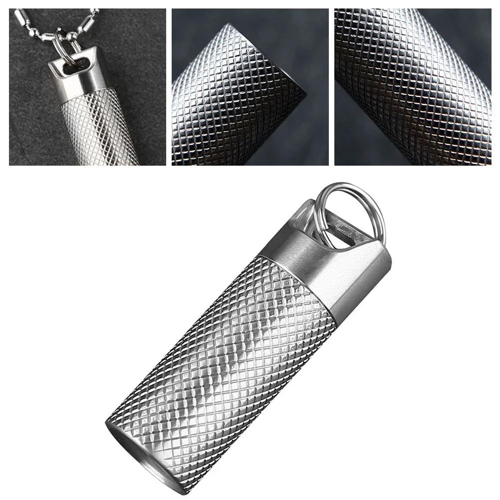

Alloy Waterproof Holder Lightweight Fob Key Fob Container Case Necklace