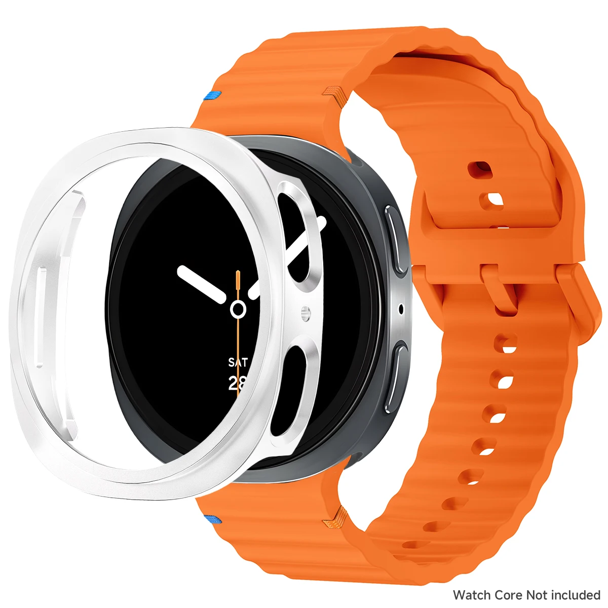 Sleek Silicone Band with Hollow Protective Case