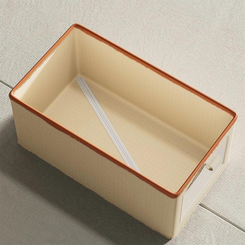 1PC Fabric Window Cotton Linen Storage Box Wardrobe Storage And Arrangement Large Clothing Storage Box Toys Can Be Folded 6