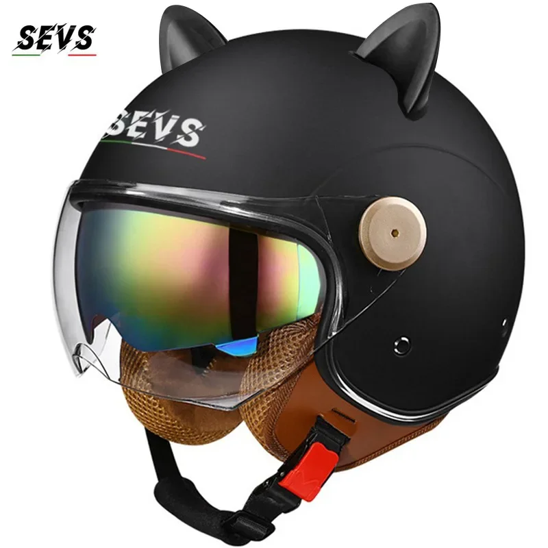 Casque de Moto for Hommes et Femmes, Demi