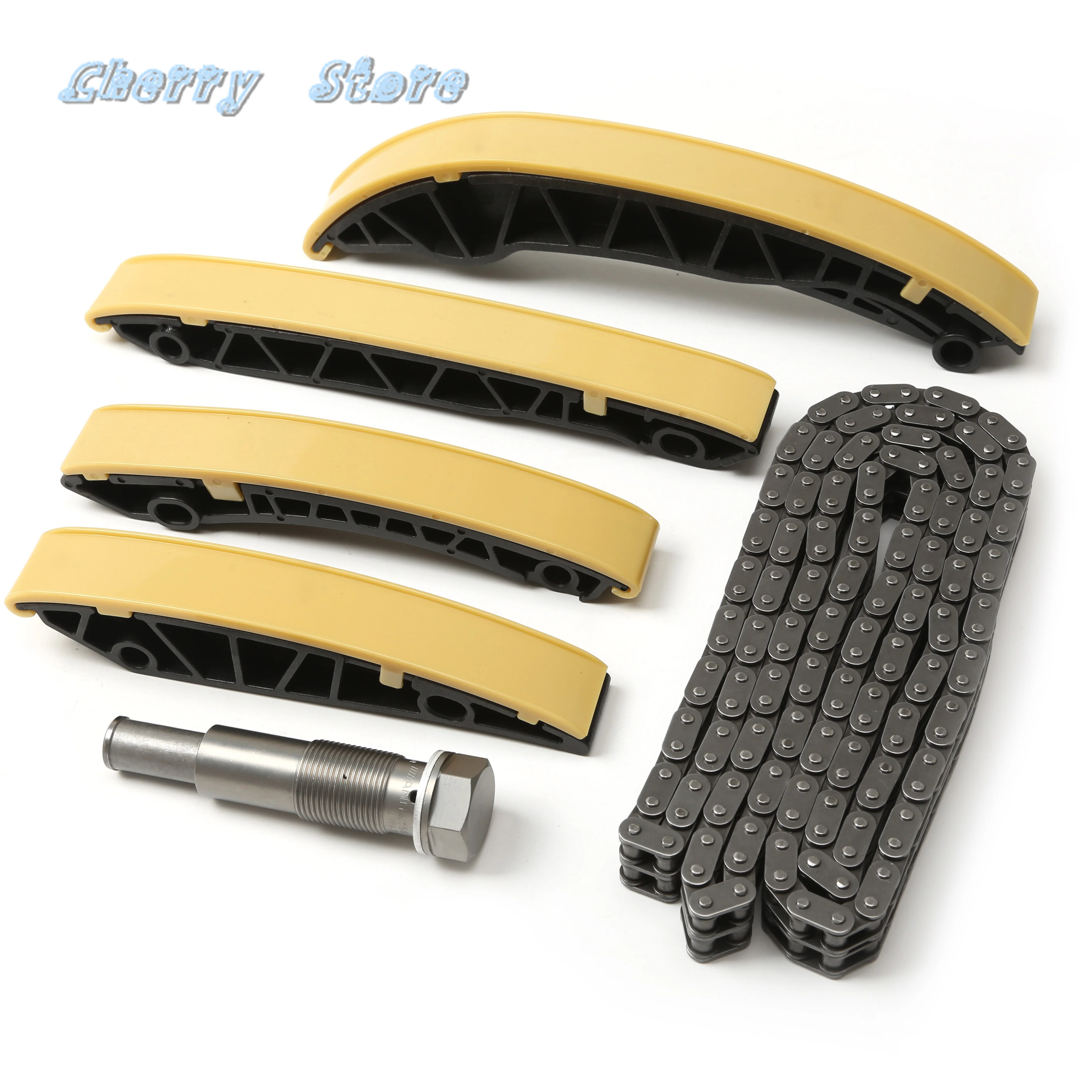 Engine Timing Chain Tensioner Guide Rail Kit 6PCS For Mercedes 