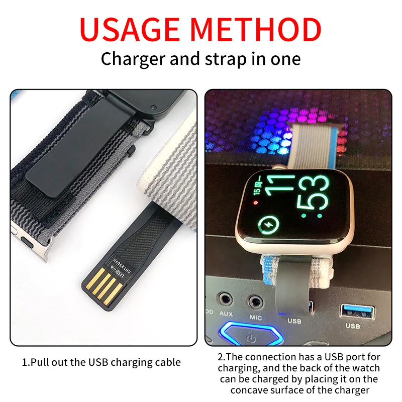 Trail Loop+Charger For apple watch band 49mm 45mm 41mm 44mm 40mm 42mm nylon bracelet for iWatch Ultra series 7 6 5 3 se 8 strap