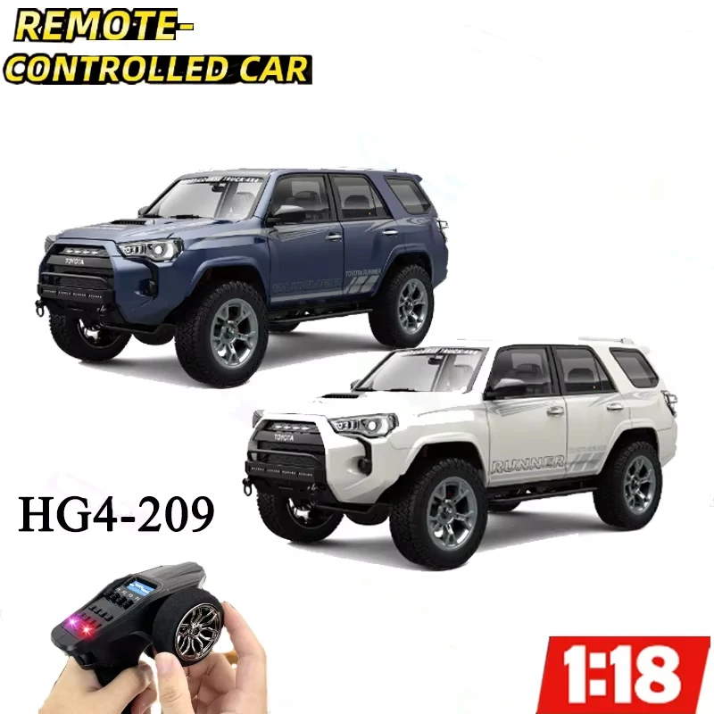 Buggy RC Crawler 4x4 tout-terrain blanc sur rochers, batterie 600mAh Type-C, 28.5cm