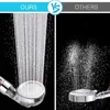 XIAOMI New 3 Functions High Pressure SPA Shower Head Water Saving Handheld Rainfall Bathroom Accessories Anion Filter Shower 6