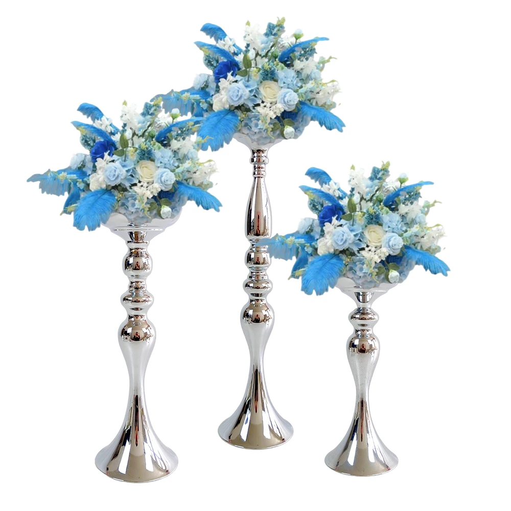 Doré Metal Vase Decoratif Pour Centre De Table Mariage Decoration - 2 Doré Metal Vase Decoratif Pour Centre De Table Mariage Decoration - 2