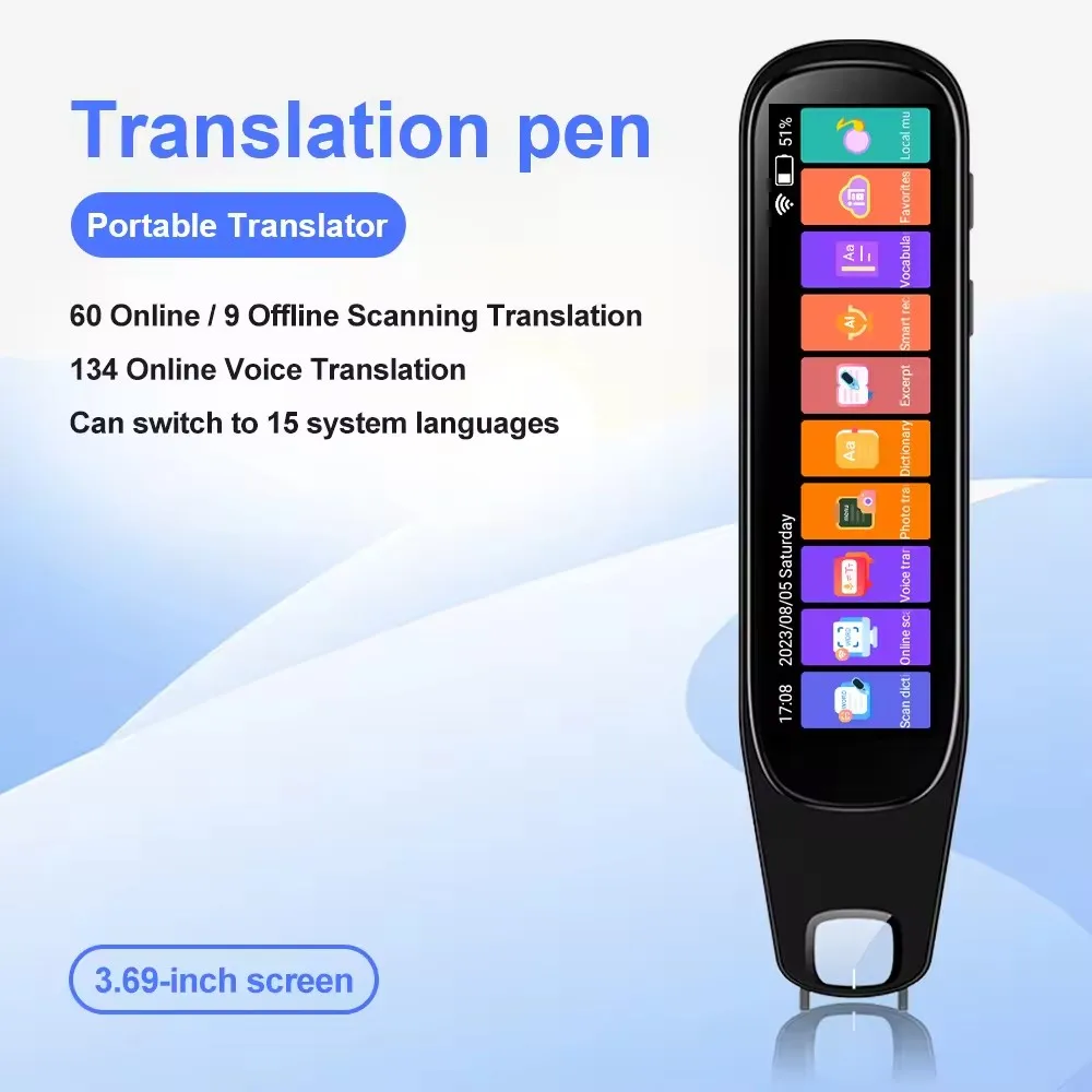 Upgraded MD21 Translate Machine Multi Language Voice AI Translator Pen and Scan Translator Device Equipment