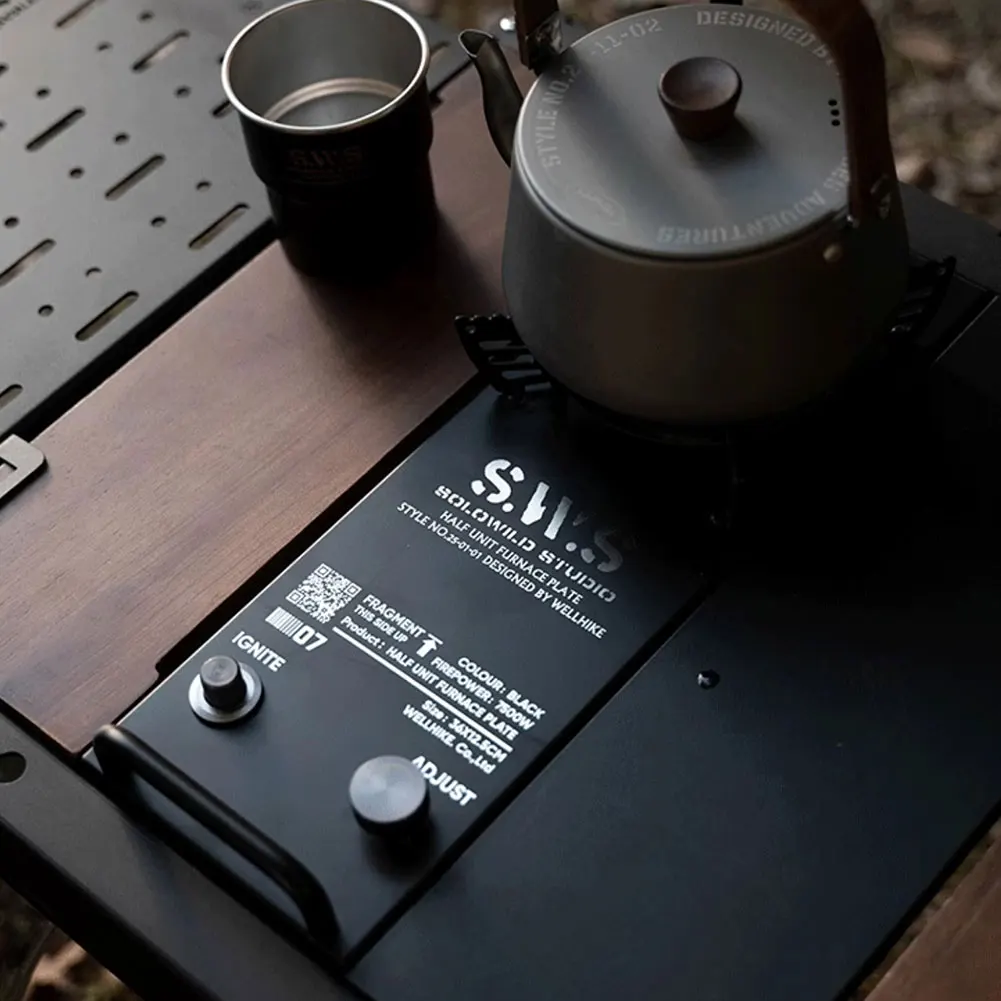 7500W BBQ Grill Desktop Stove Aluminum Alloy Folding Camping IGT Gas Burner Portable Gas Camp Stove for Outdoor Camping Cooking