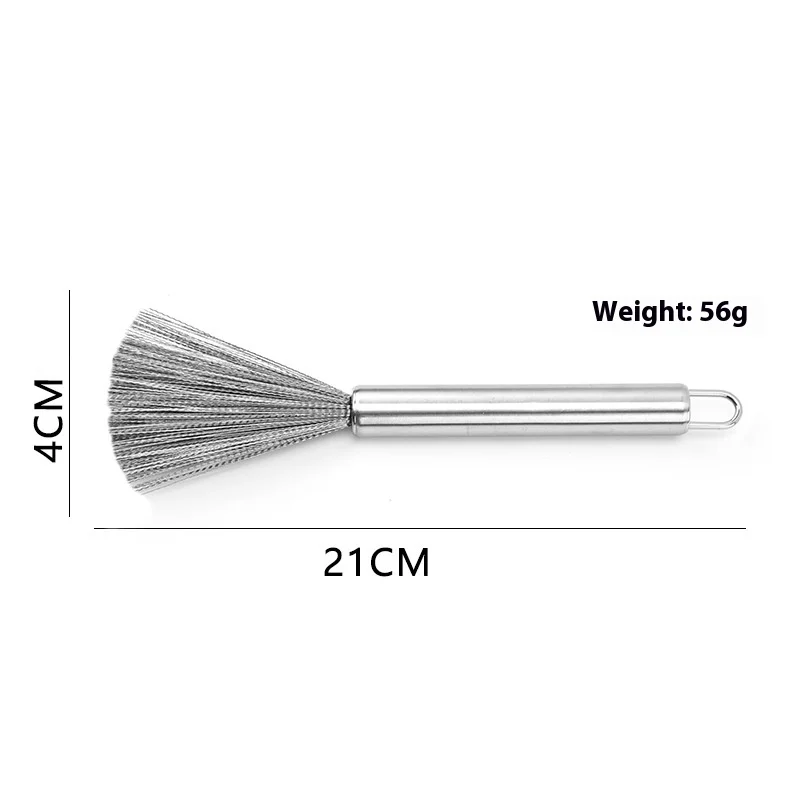 Stainless steel pot brush new large cleaning kitchenware without hiding dirt kitchen and household pot washing tool steel wire