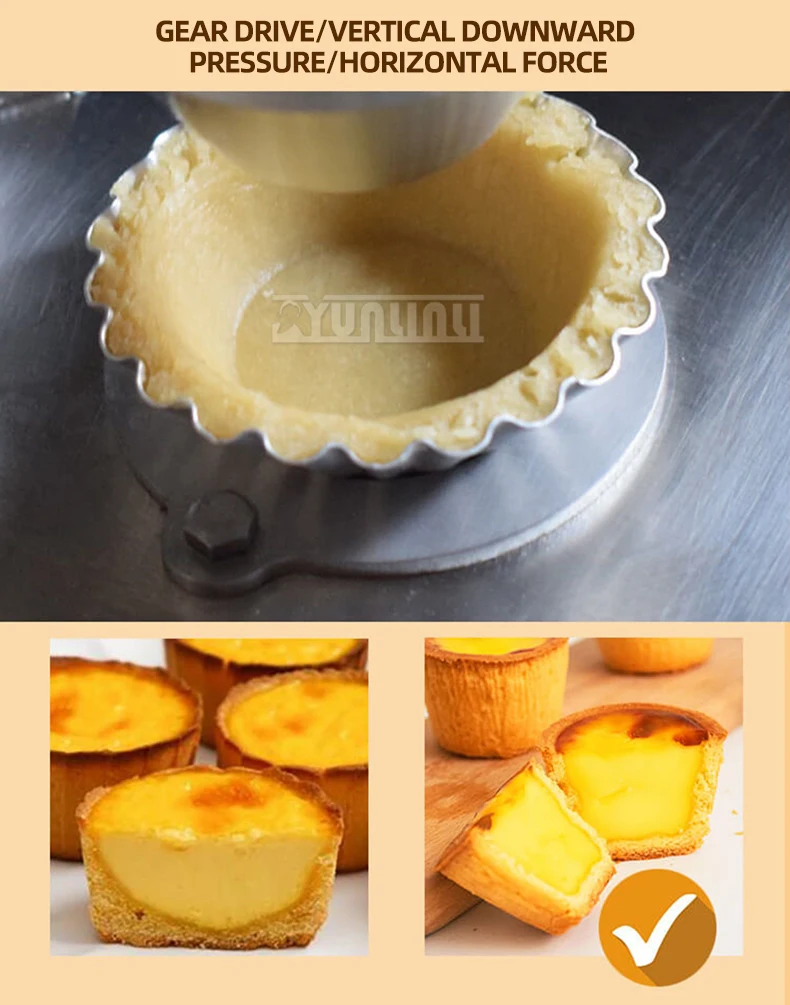 Description Picture 6 of itemCommercial Tartlet Forming Machine Manual Egg Tart Maker Baking Press Shape Machine Stainless Steel Snackautomaten