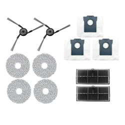 Enhanced Robot Vacuum Cleaner Spare Parts Kit - Includes Rubber Brush, Hair Cutter, Side Brush, Filter, and Mop Rag (Parts Kit 1)