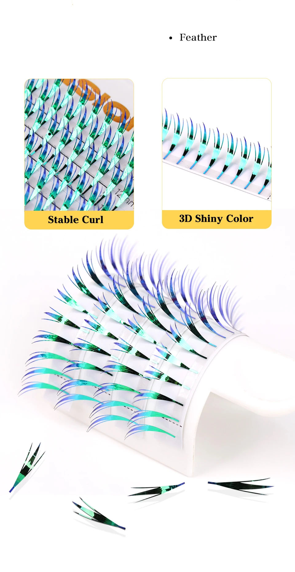 Shiny Glitter Comic Spire Eyelash Extension Holographic Manga False Eyelashes Magical Elf Tinsel Anime Lashes Christmas Party Sbfed0f3a29234e5592ebd4fb406b2a92N
