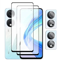 Premium Tempered Glass Screen Protector for Honor X9 5G (2 Glass and 2 Lens)
