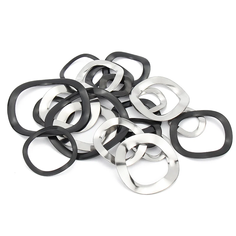 Stainless Steel Washers 65# Mangnese Steel Wave Washer Wave Crest Type Gasket Spring Washer