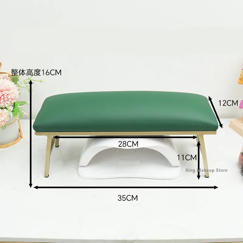 New 1PCS Marble Nail Art Hand Pillow Hand Cushion Pillow Holder Arm Rests Nail Art Stand With Mat Manicure Table 2#