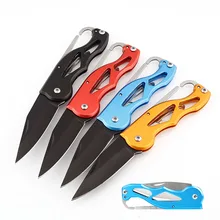 

Blade camp outdoor survive Box Carabiner tool Package Letter Pocket Open Opener peel Hang multi clip Pare Fold Knife quickdraw