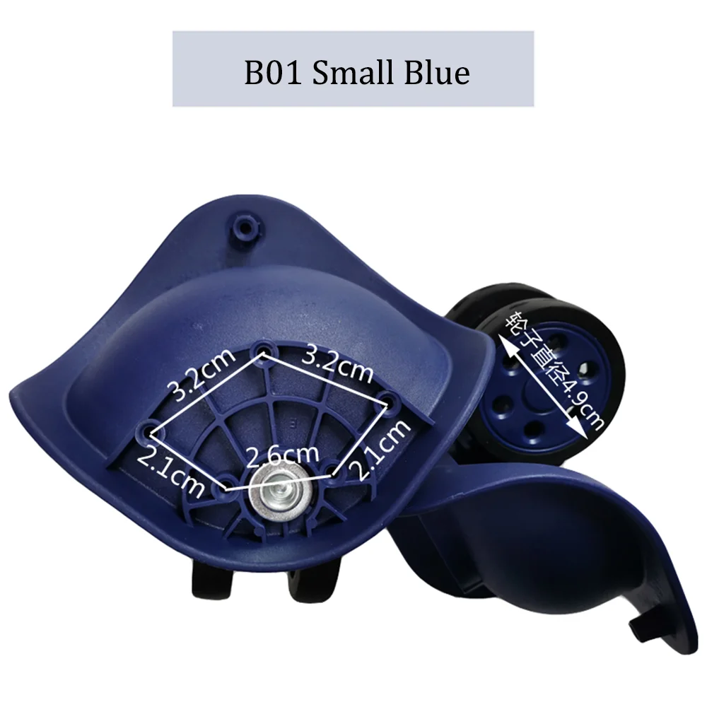 Suitable For LBJ B162LK Nylon Luggage Wheel Trolley Case Wheel Pulley Sliding Casters Universal Wheel Slient Wear-resistant
