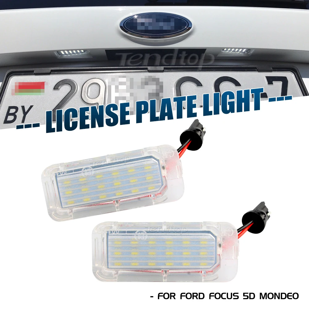 

Светодиодный номерной знак Canbus 12 В для Ford Focus 5D Fiesta Mondeo MK4 C-Max MK2 S-Max Kuga Galaxy