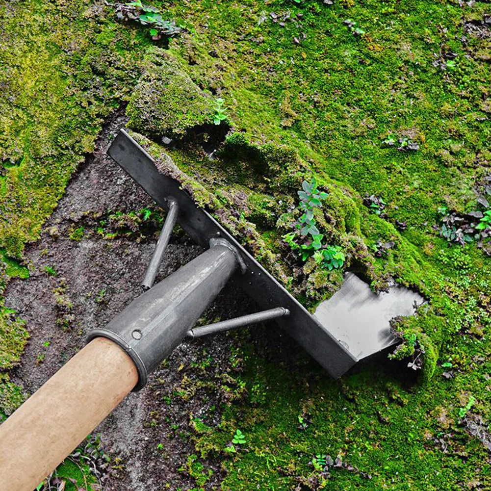 Multifunctional Garden Shovel with Saw Blade - Steel Flat Head for Weeding and Moss Removal