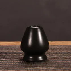 Bamboo Matcha Whisk - Traditional Japanese Tea Ceremony Tool (Black holder)