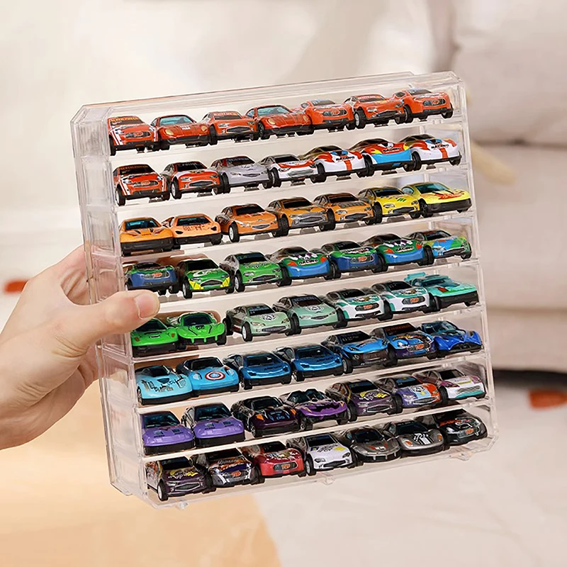 1Pc 1/64 Diecast Model Car ABS Display Box Storage Box High-grade For Children\'s Hot Wheels Vehicles Car Toy (Without Car)