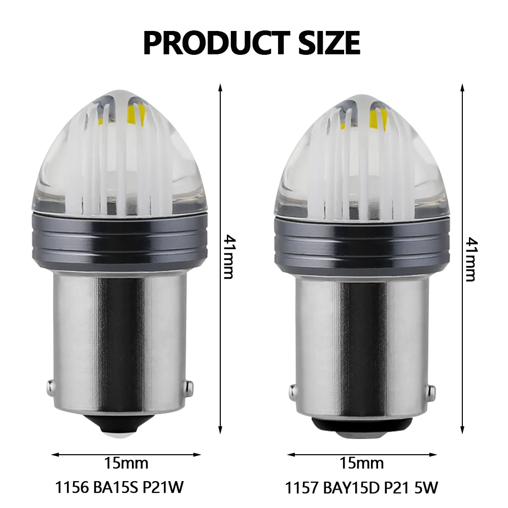 2PCS ���ο� 1156 P21W LED ���� 7506 P21/5W BAY15D 1157 BA15S LED �ڵ��� �극��ũ ����Ʈ �� ��ȣ ���� �ڵ� ��� ������ ���� ����