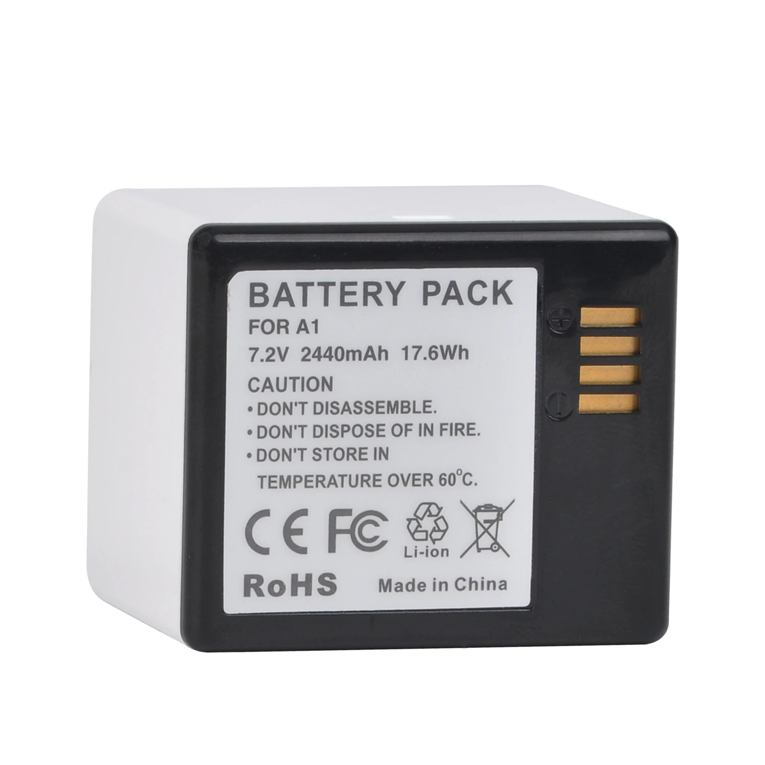Batteria Sostitutiva Batmax 2440Mah Per Fotocamera Arlo Pro, Arlo Pro 2, Vma4400