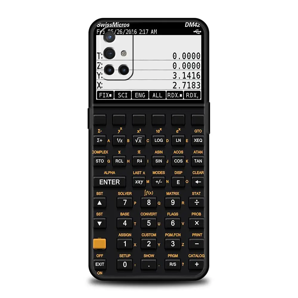Retro Calculator Soft Phone Case - Vintage Style Protective Cover